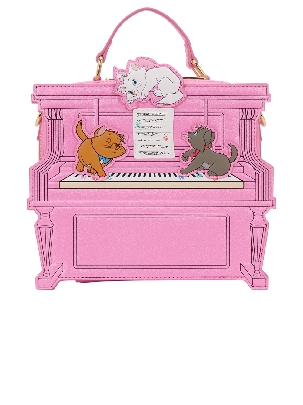 LOUNGEFLY The Aristocats Figural Piano Crossbody Bag New With Tags 🩷